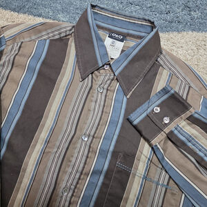 Dolce & Gabbana Shirt 36/50 Made In Italy Striped Brown